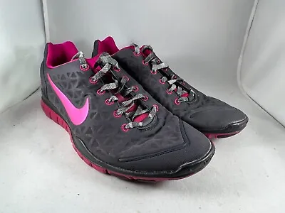$25 • Buy Nike Free Tri Fit 2 Women’s Training Running Shoes Gray Pink 487789-009 SZ 8.5