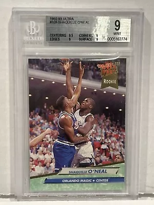 BGS 9 1992-93 Fleer Ultra #328 Shaquille O'Neal Rookie RC HOF Mint • $26.95