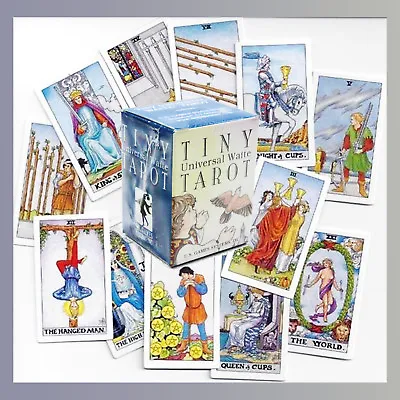 Very Tiny Universal Waite Tarot Cards Deck Divination Fortune Telling • $12.98