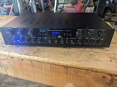 Pyle 6-Channel 600W Audio Amplifier System-Analog Digital Stereo Receiver • $59