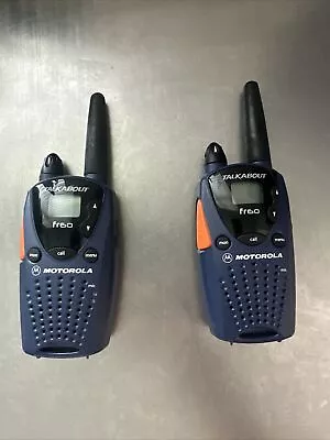 One Motorola TalkAbout FR60 14 Channels 2 Mile Range Two Way Radio Walkie • $0.99