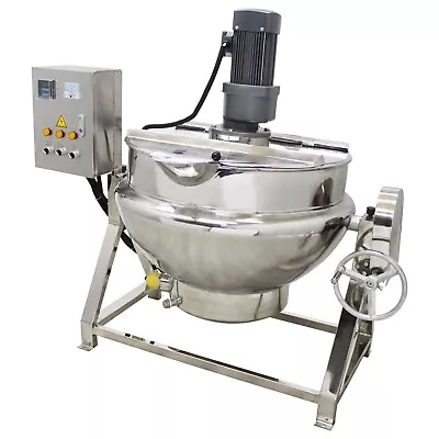 52gal 200L Kitchen Soup Cooking Jacketed Kettle Tiltable Stewpot 220V 3 Phase • $4512.50