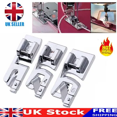 For Brother Singer Janome Juki Sewing Machine Rolled Hem Presser Foot Snap 3-6mm • £5.22