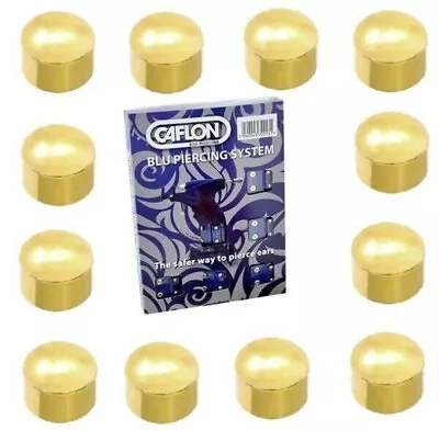 Caflon Gold Plated Regular Ball Earrings-cs2y X12 Pairs • £13.99