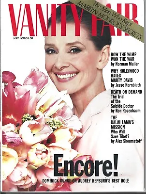 Vanity Fair Magazine May 1991 (fn+) Audrey Hepburn $3.95 Flat Rate Shipping • $18.89