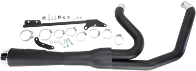 $879.95 • Buy Bassani 2-1 Black 4  Road Rage Megaphone Exhaust For 06-17 Harley Dyna FXDC FXDL
