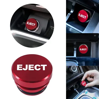 $7.48 • Buy Universal Eject Button Car Interior Cigarette Lighter Cover Accessories Red 12V