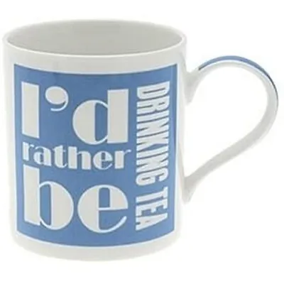 I'd Rather Be Drinking Tea Funny Mug Coffee Cup Tea Mug Gift Novelty Home Office • £4.90