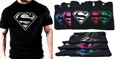 Superman T SHIRT Casual Gym Wear Marvel Hero Super Workout Training Clothes Top • £12.99