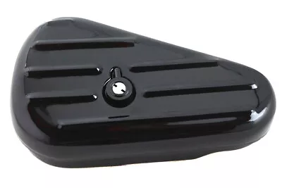 Black Left Side Oval Tool Box Fits Harley Davidson • $91.99