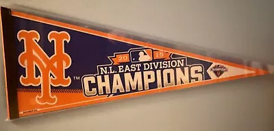 New York Mets 2015 N.L. East Division Champions 30x12 Pennant • $19.99