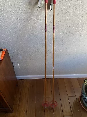 Vintage Skilom Bamboo Ski Poles 54” • $32