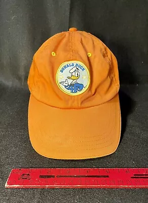 Vintage Disney Donald Duck Hat Cap Patch Orange Great Condition • $16.50