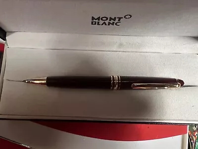 Montblanc Meisterstuck Burgundy 164R Red Classique Gold Trim Ballpoint Pen • $150