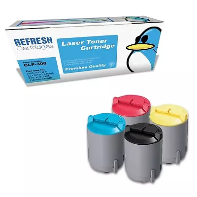 Refresh Cartridges Value Pack CLP-300 Toners Compatible With Samsung Printers • £34.67