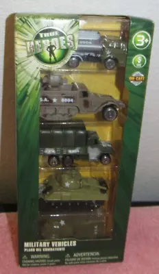 True Heroes Diecast 5-Pack Of Military Vehicles - Tanks Half Track Tanker #3 • $17.99