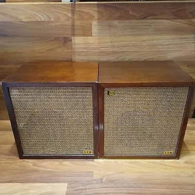 Vintage 1960’s XAM 1D EJ Korvette Pair Of Box Speakers Both Sound Great & Clear • $169.10