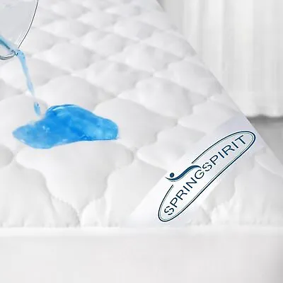 Waterproof Quilted Mattress Cover Pad Protector All Sizes Absorbent Topper • $28.99