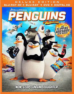 Penguins Of Madagascar 3D [Blu-ray] DVD Animated Dolby NTSC Subtitled • $8.78