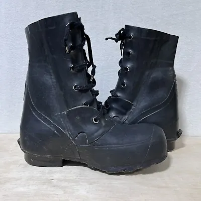 VTG Hood Cold Weather Mickey Mouse Bunny Military Boots Mens Size 7W Black Boots • $40