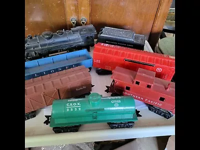 O Scale Train Set Antique Locomotive W Lite 6 Cars And Caboose • $54