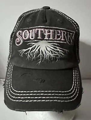 Southern Roots Sparkle Monogram Cap In Vintage Black • $14.95
