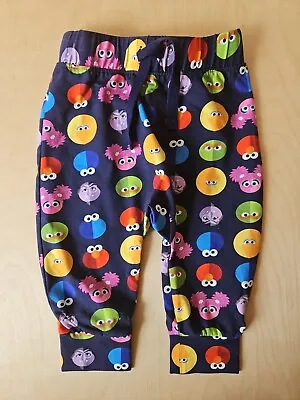 Nwot Hanna Andersson Sesame Street  Pants Big Bird Cookie Elmo Count 75 12-18m • $24.99