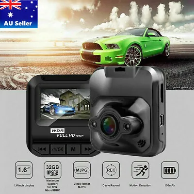 $20.99 • Buy 1080P Dual Lens Car DVR Dash Cam Recorder Front And Rear Camera Video Mini AUS