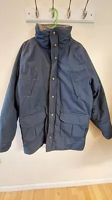 LL Bean Maine Warden Parka Men's Large Gore-Tex Blue Vintage  • $60