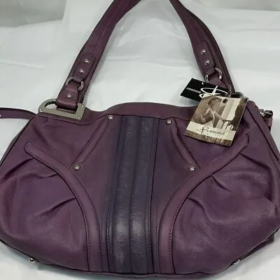 B Makowsky Monaco Hand Bag Purse: NWT - Purple • $65