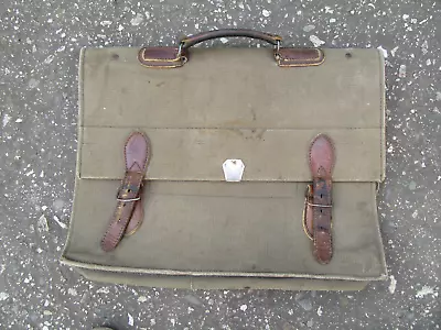 Vtg Ww2 Wwii German Wehrmacht Officer Documents Canvas Hand Bag Military Decor • $299.90