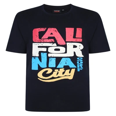 £22.50 • Buy Espionage Black  California City Surf Print To Front  Tee Shirt Size 5xl