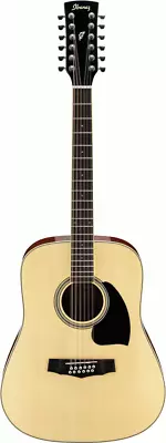 Ibanez PF1512 NT Acoustic Guitar 12 String (Natural High Gloss) • $428.95