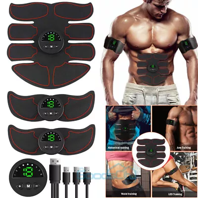 EMS Abdominal Muscle Core Toning Trainer Stimulator Flex Toner Tactical Exercise • $22.69