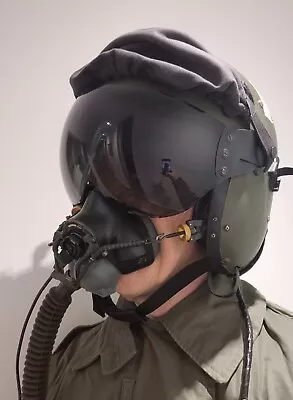 RAF Fast Jet Pilot Flying Helmet Mk4D With P-type Oxygen Mask • £100