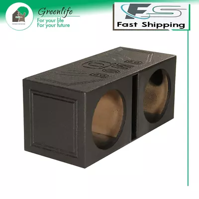 Q Power QBOMB10V Dual 10 Inch Vented Port Subwoofer Sub Box W/ Bedliner Spray • $83.99