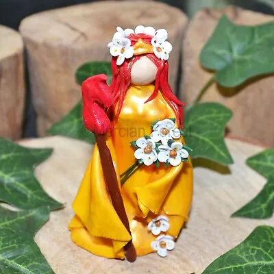 Aine Summer Pagan Goddess Figurine Statue - Polymer Clay Decoration Solstice • £25.50