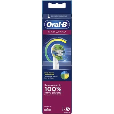 Oral-B Floss Action Replacement Heads - 5 Pack (5 Brush Heads) • $24.95