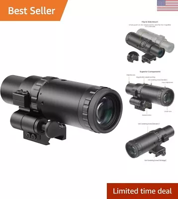 Red Dot Magnifier With Variable 1.5X - 5X Magnification & Flip To Side Mount • $189.99