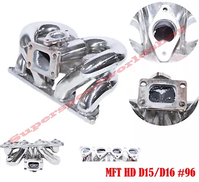 SS Turbo Manifold For Honda Civic CRX  D-Series Engine Bottom Mount RAM HORN • $1145