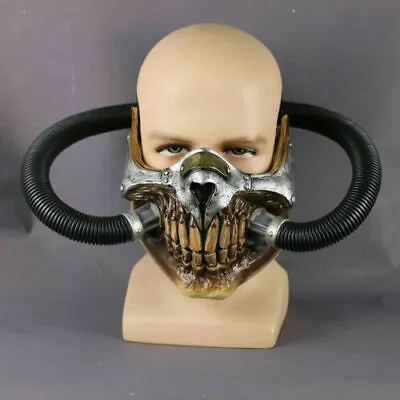 Mad Max Mask Immortal Joe Half Face Gas Mask PVC Cosplay Props Halloween Costume • $46.09