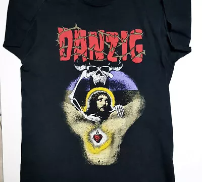 Vintage Danzig Band Music Lover Heavy Cotton Black All Size Unisex Shirt J735 • $21.89