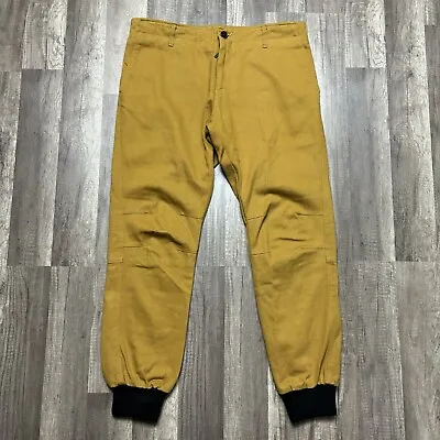 Kith Pants Men's 32 Mercer Canvas Twill Jogger Ribbed Cuff Tapered Leg Made USA • $50