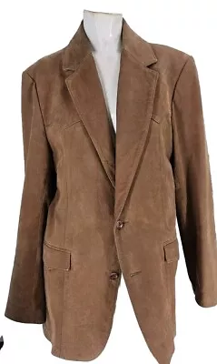 4140 Scully Jacket Mens Vintage Tan Suede Leather Western Blazer 40L • $59.99