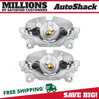 Front Brake Calipers W/ Bracket Pair 2 For VW Jetta Beetle Golf Rabbit Audi A3 • $94.75