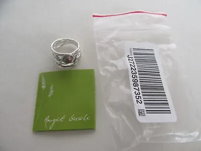 Hagit Gorali Sterling Silver Ladies Single Purple Pearl Ring (S: 6) • $64.95