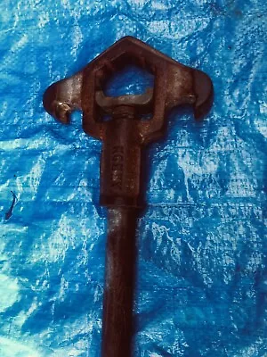 $49 • Buy Vintage Heavy Duty Adjustable Fire Hydrant Wrench Brass And Iron