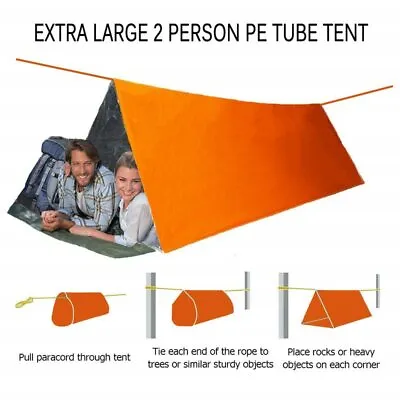 Light Life Emergency Survival Shelter Tube Bivy Sack Bag Blanket Tent Bug Out  • $60.49