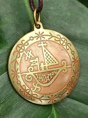 Voodoo Travel Protection Necklace Pendant Loa Agwe Talisman Powerful Amulet Gift • $17.95