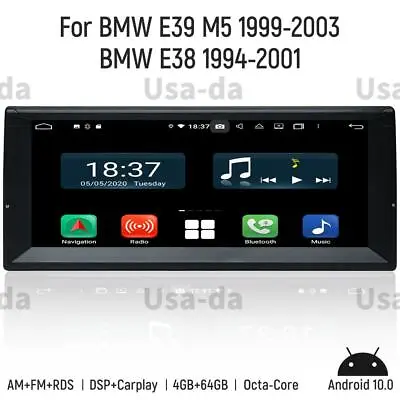 For BMW E38 E39 M5 1999-2003 Car GPS Navigation Android Radio Stereo 10.25 4+64G • $560